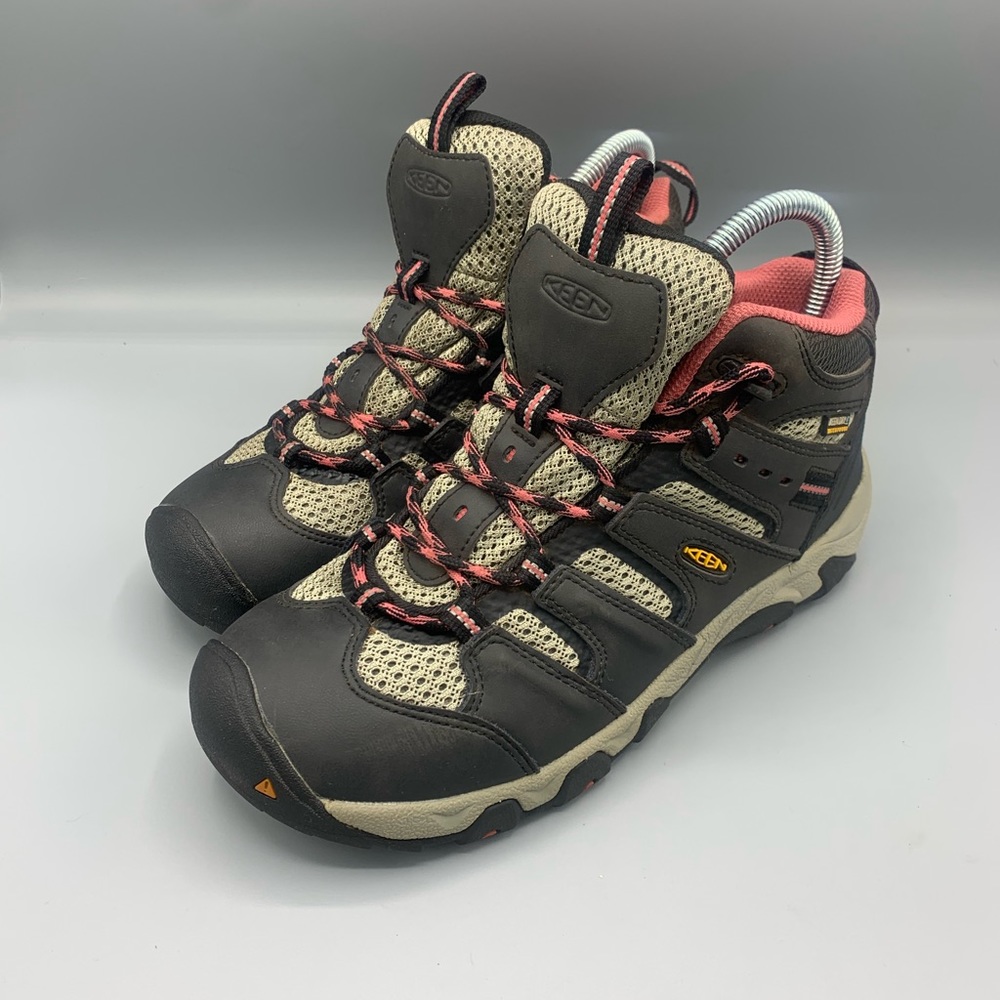 Keen Hiking Trail Dry Waterproof Mid Boots Sz 6.5 Womens Brown Shoes